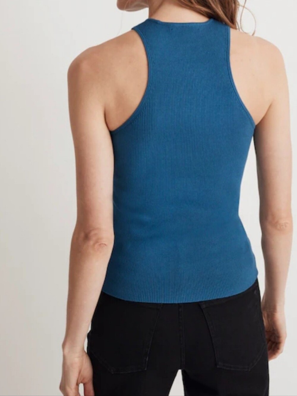 Madewell The Signature Knit Cutaway Sweater Tank Size M